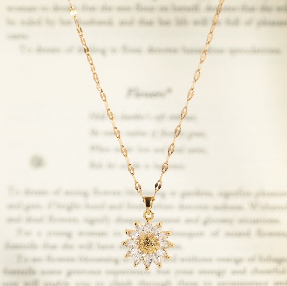 Sunflower Necklace - Only 1 left! - Picture 5 of 9